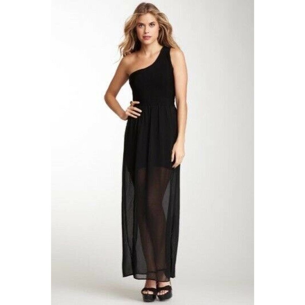 Stretta Siwa Black One Shoulder Dress Size Small